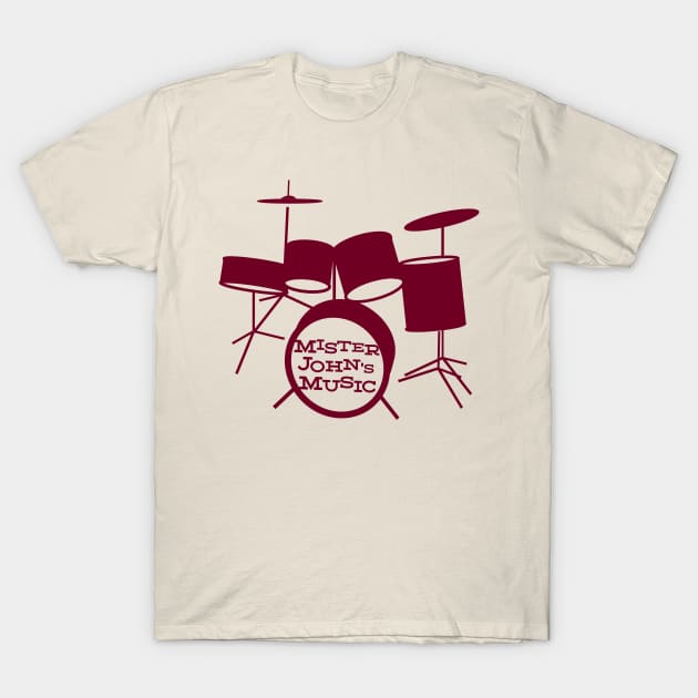 MJM drum kit T-Shirt by Mister John's Music